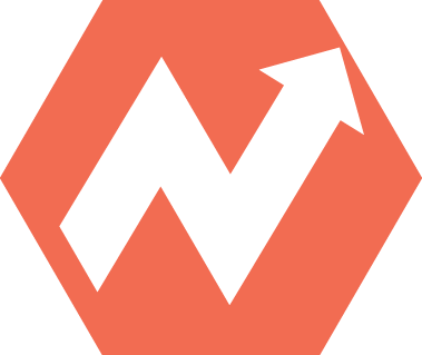Orange icon with upward trending arrow that represents Business Analytics and links to information about the Business Analytics strategic initiative. 