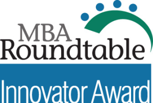 Logo for MBA Roundtable Innovator Award. 