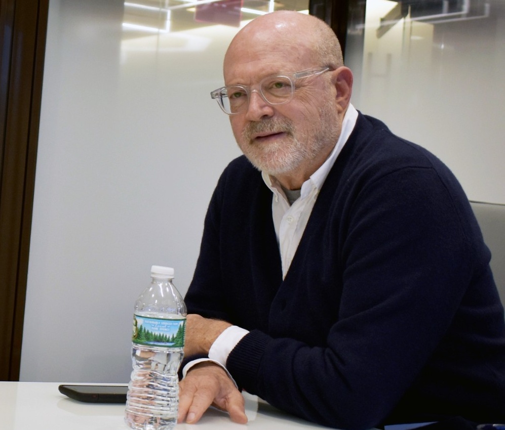 Mickey Drexler, BS ’66, spoke to members of the Dean's Advisory Council last fall. 