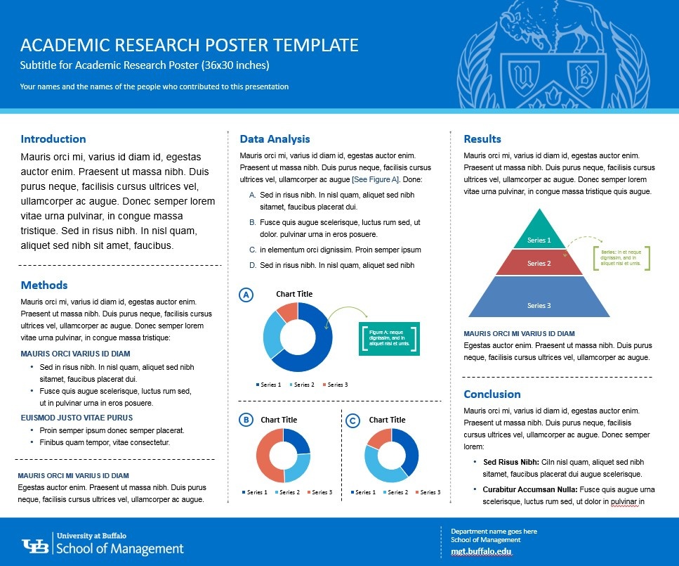 Zoom image: Example of School of Management research template